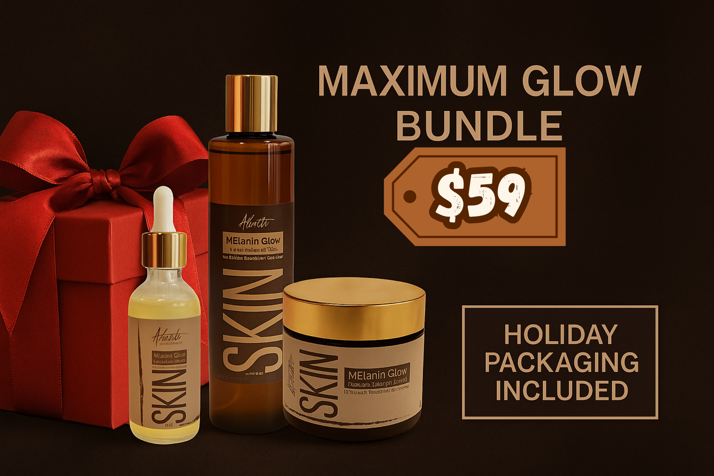 Self-Care Bundle Holiday Special | Melanin Glow Skincare