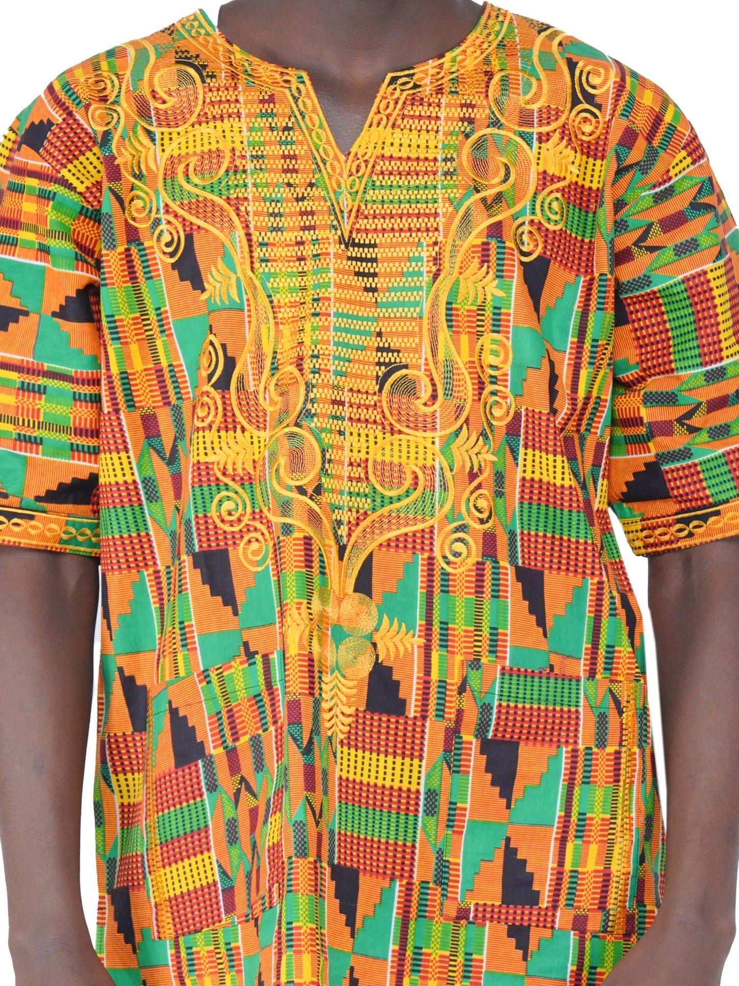 Gold Kente Top