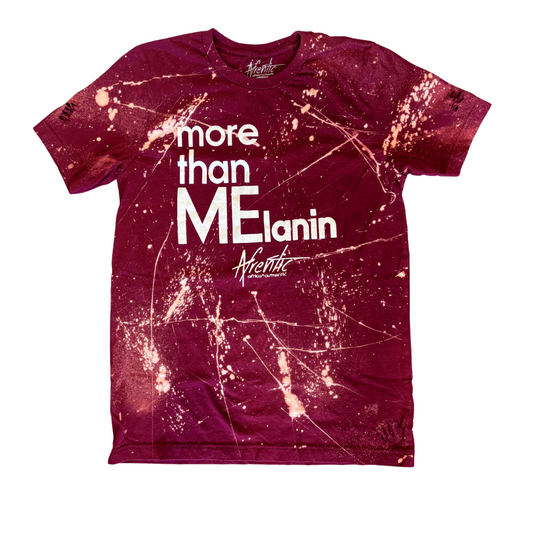 Distressed African Tees Online | Afrentic Maroon More Than Melanin