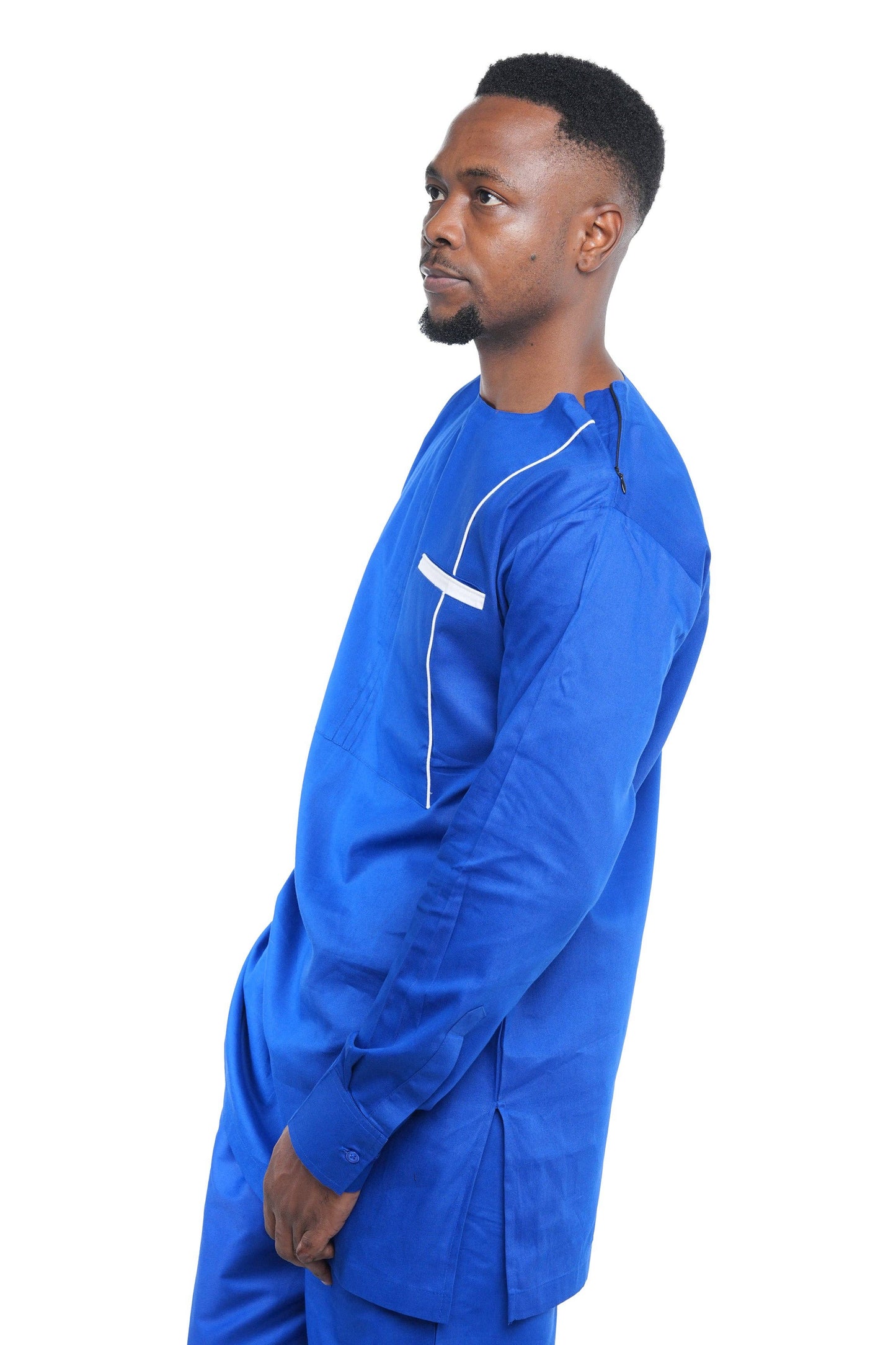 Men's Royal Blue Two Piece Pant Set
