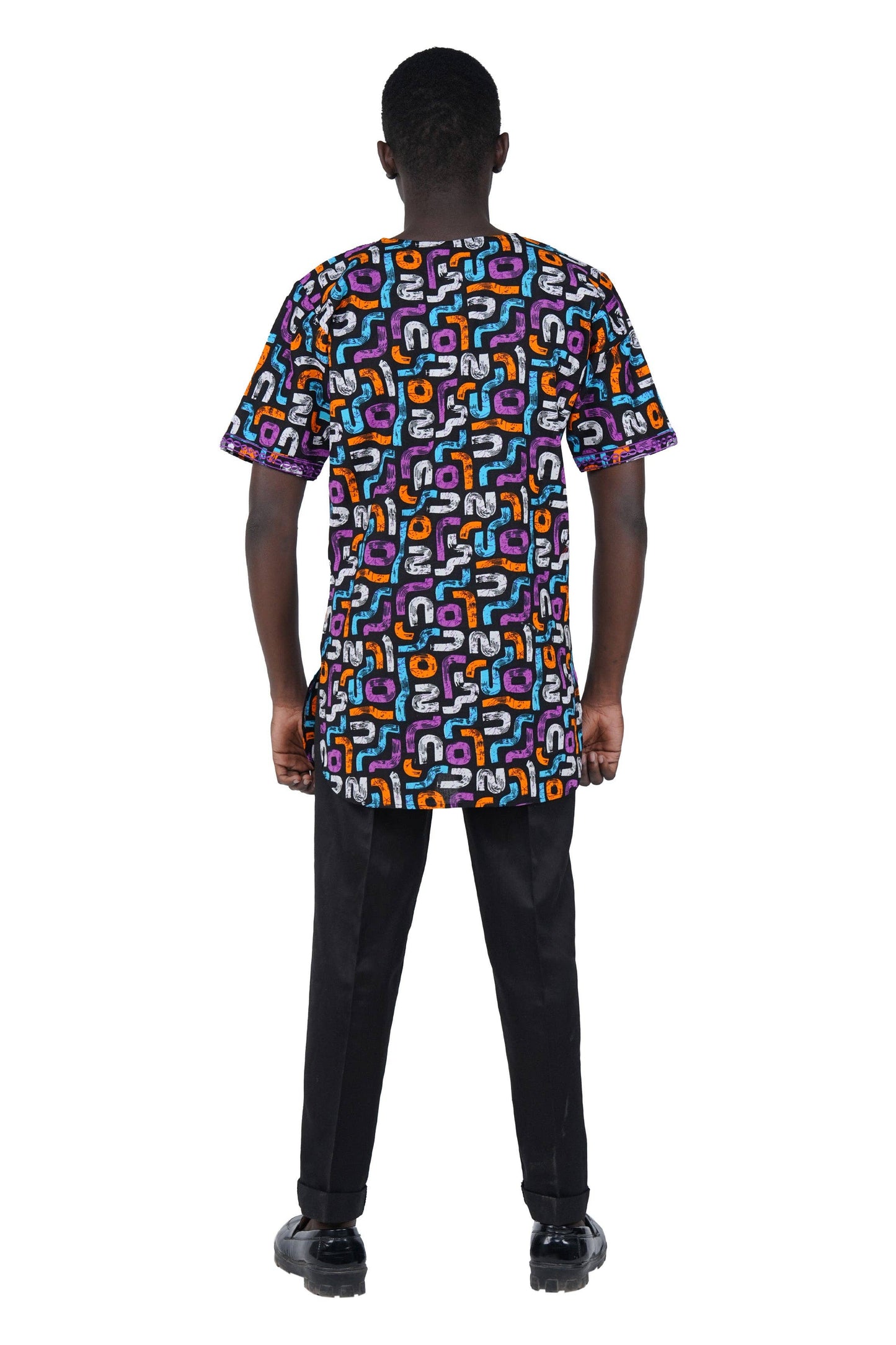 Purple Dashiki Shirt