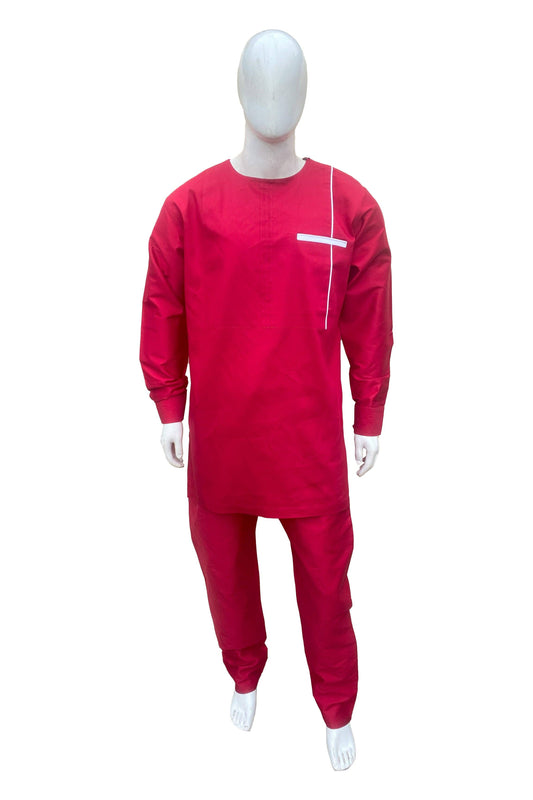 Men’s Senator Sets Online | African Menswear Maroon