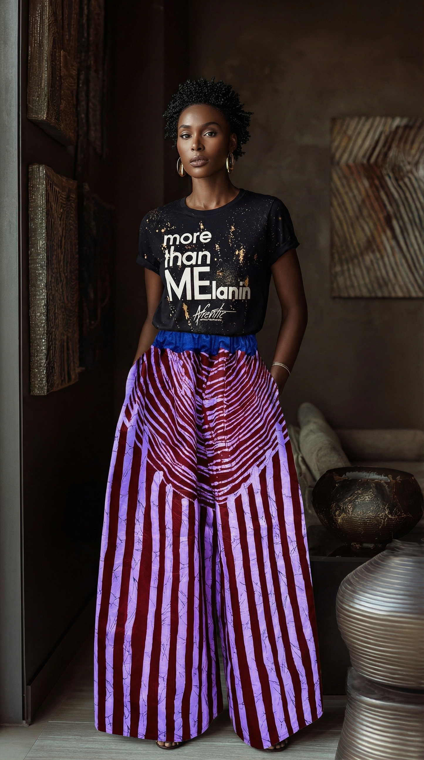 Distressed African Tees Online | Afrentic More Than Melanin