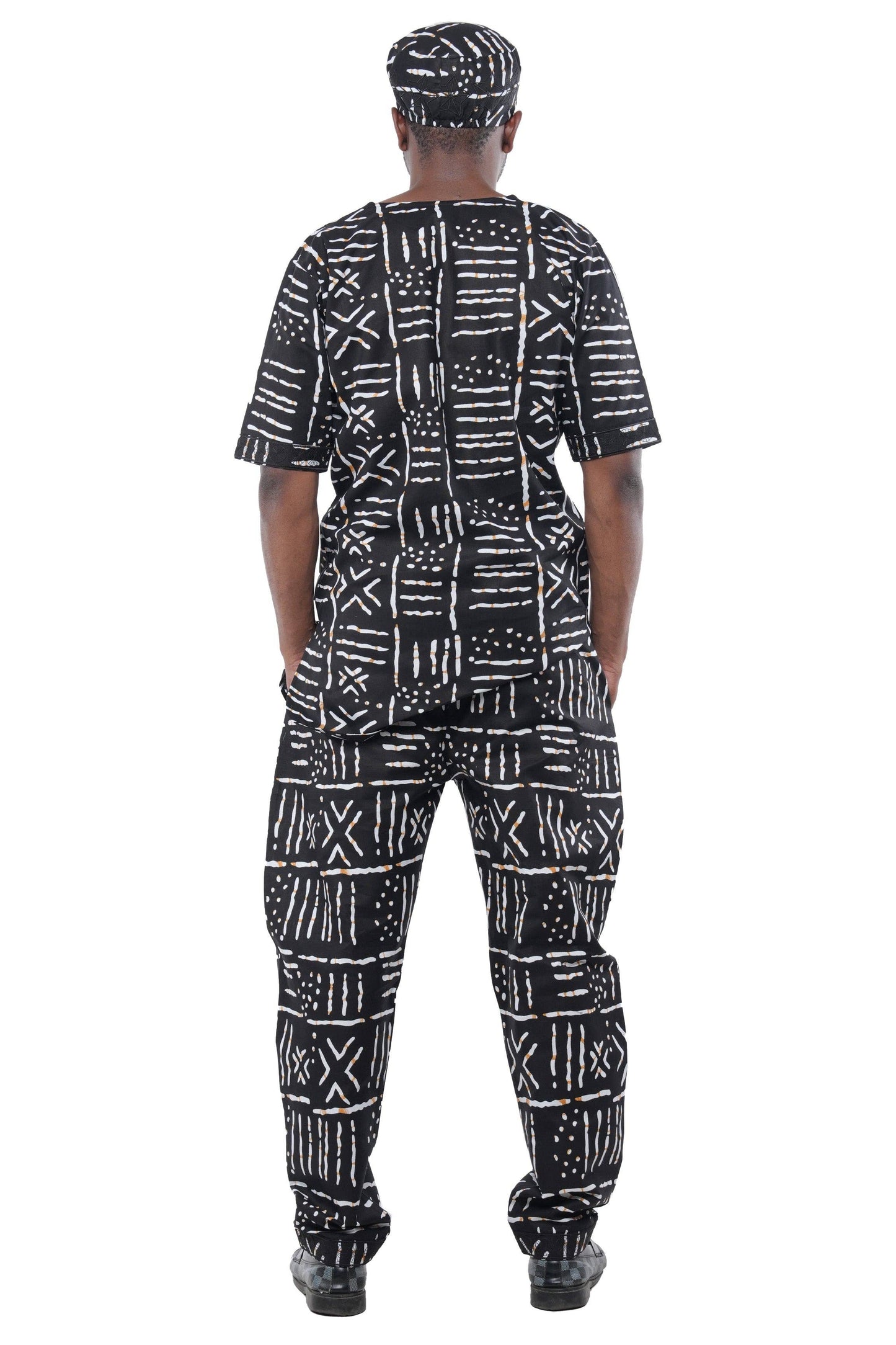 African Embroidered Pant Set For Men