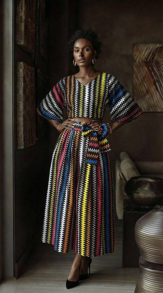 ZEE MULTI COLOR CROP TOP
