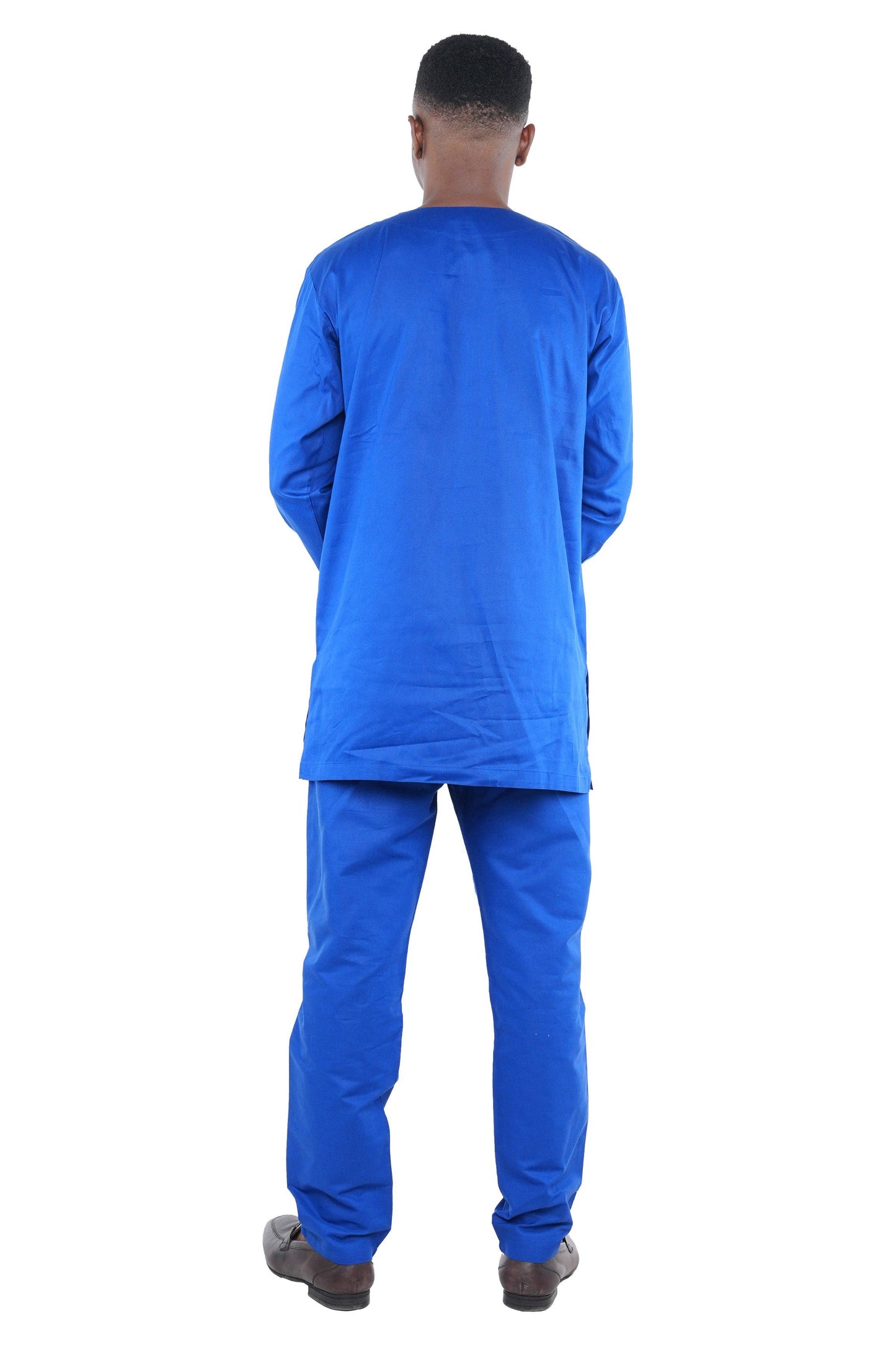 Men's Royal Blue Two Piece Pant Set