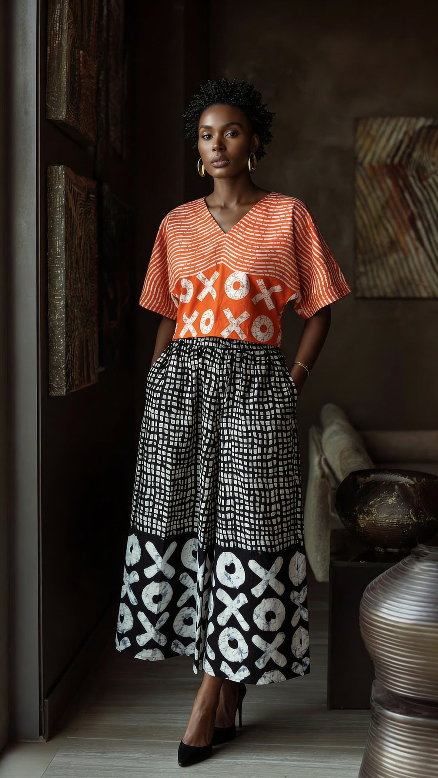 XOXO CROP TOP | ORANGE