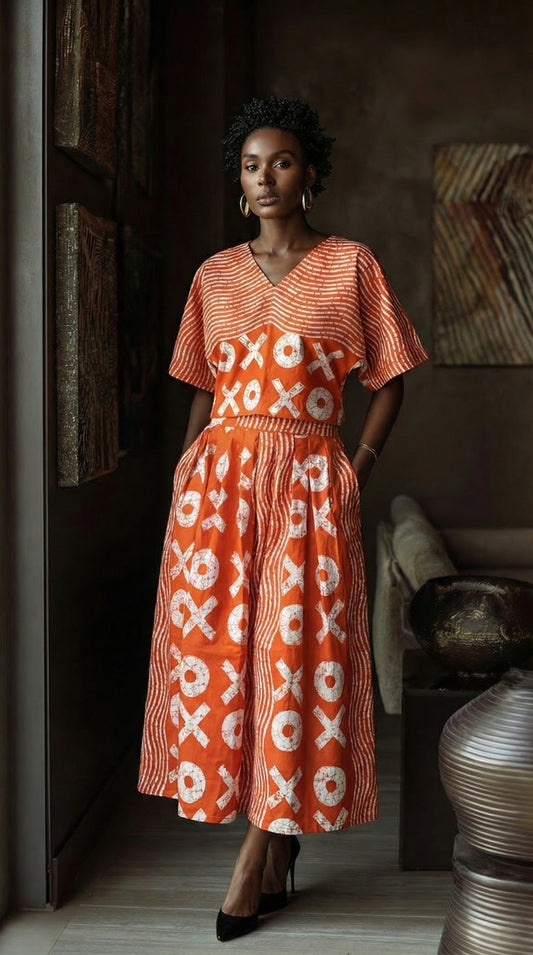 XOXO MAXI SKIRT | ORANGE