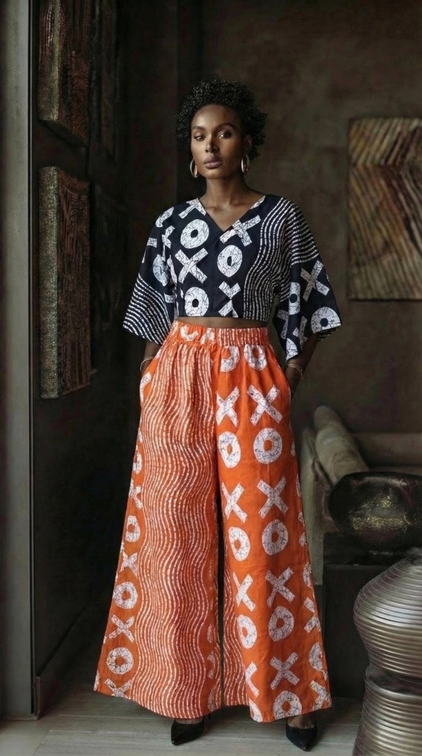 XOXO WIDE PANT | ORANGE