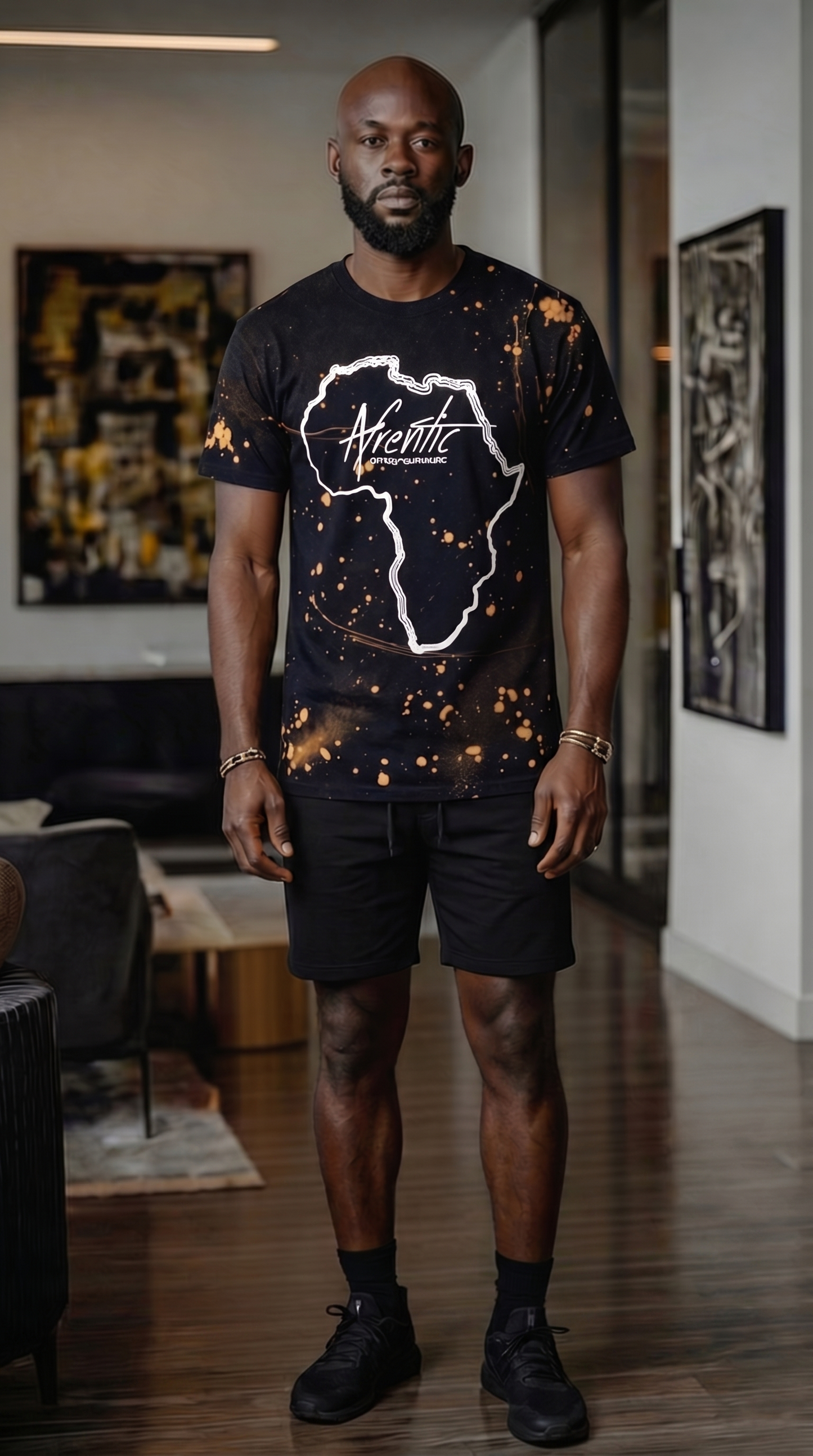 Distressed African Tees Online | Afrentic Continental