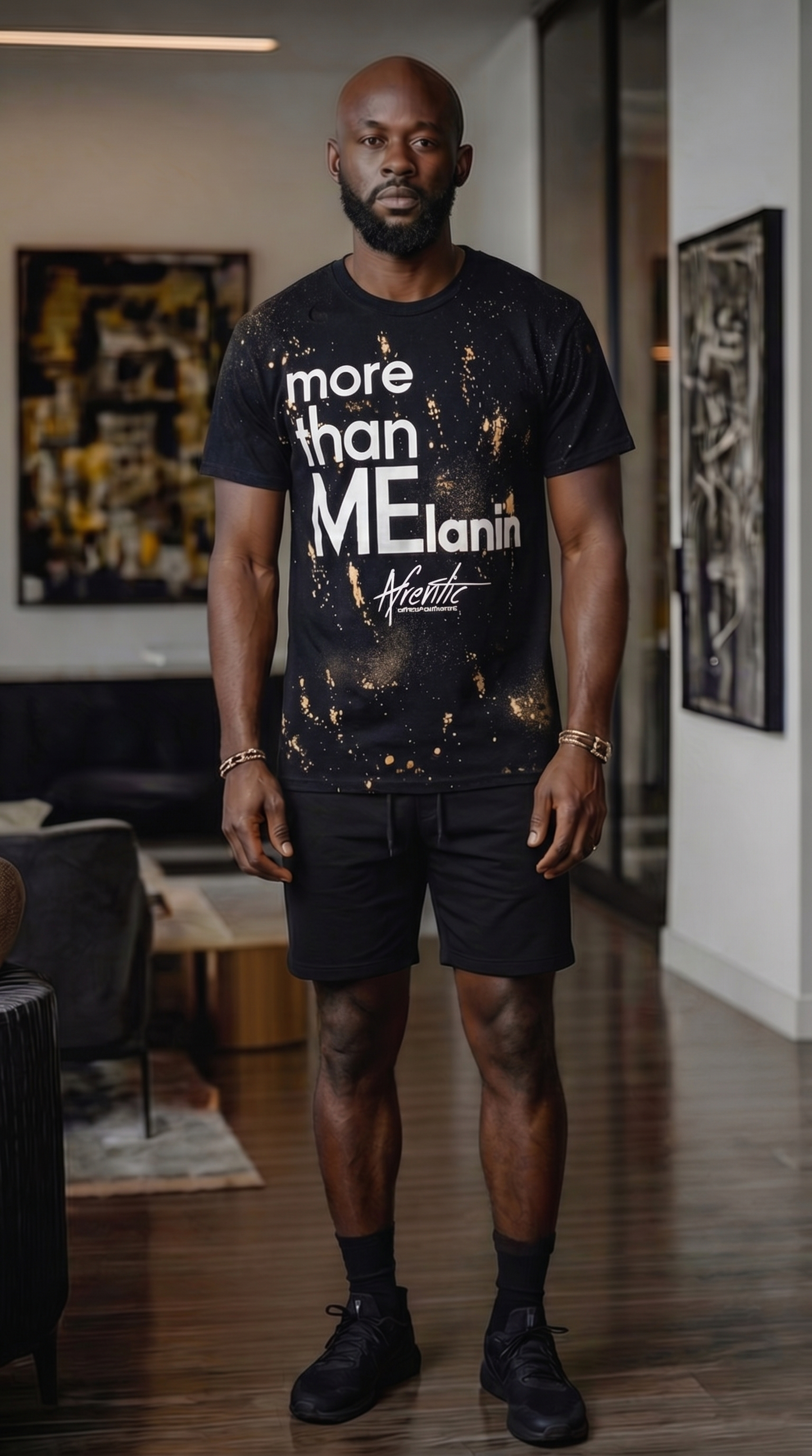 Distressed African Tees Online | Afrentic More Than Melanin