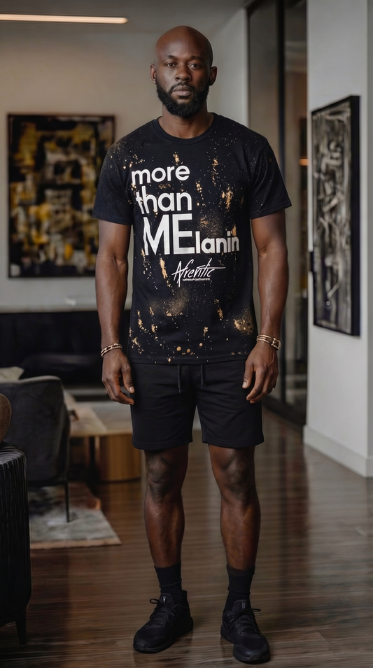 Distressed African Tees Online | Afrentic More Than Melanin