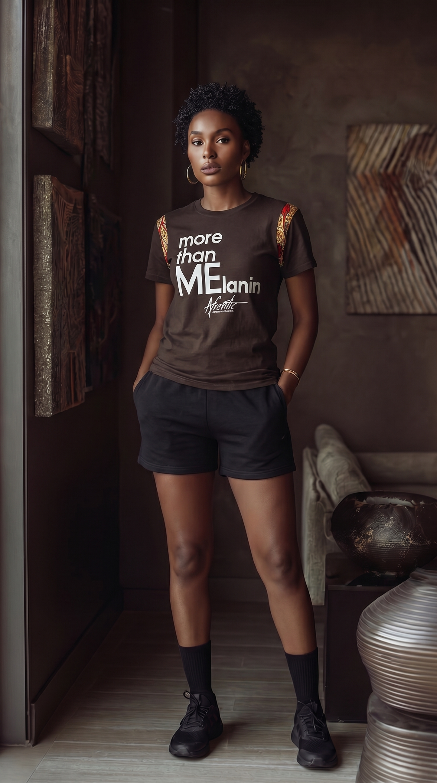 African Fashion Ankara Fabric Tee