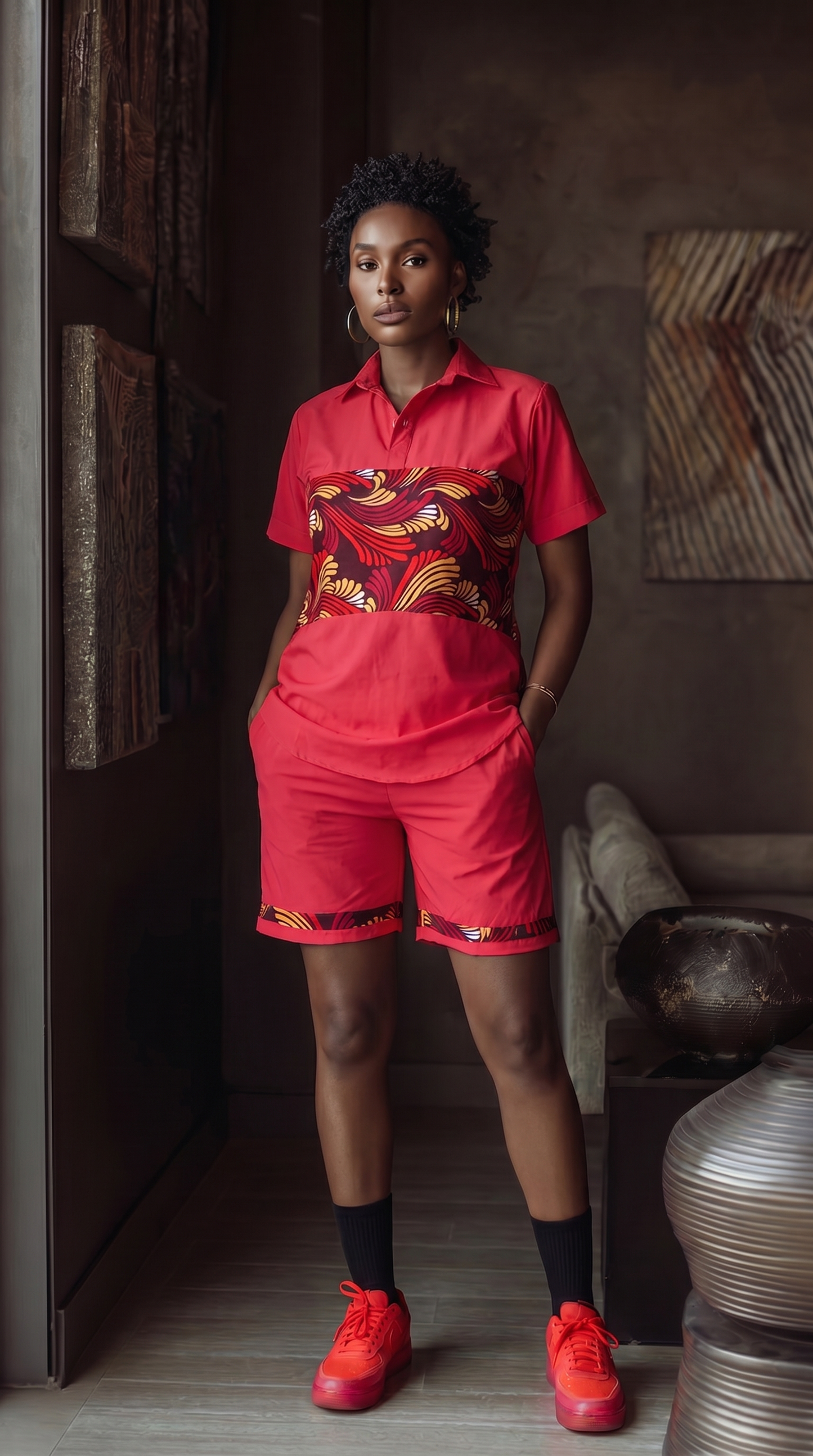 African Fashion Ankara Short Set